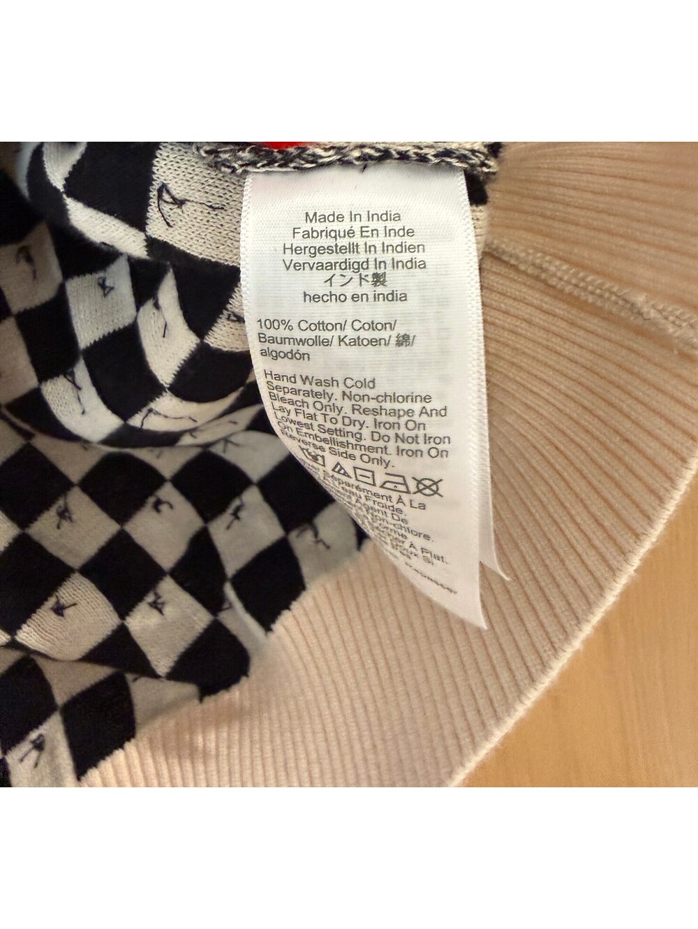 J.Crew Collection Sequin Johnny Collar Sweater Vest Black Cream Medium - Picture 6 of 7